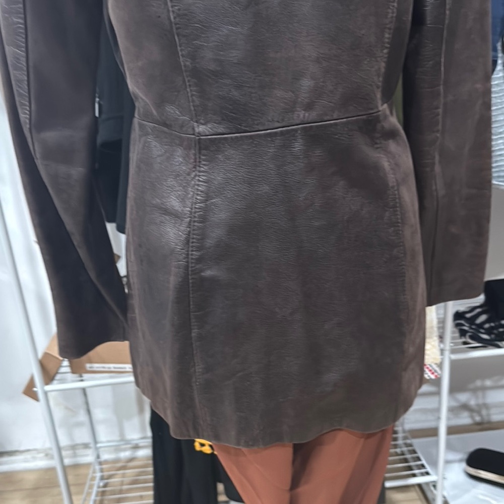 Vintage incredible condition. Brown Leather Women's Jacket - Picture 7 of 8